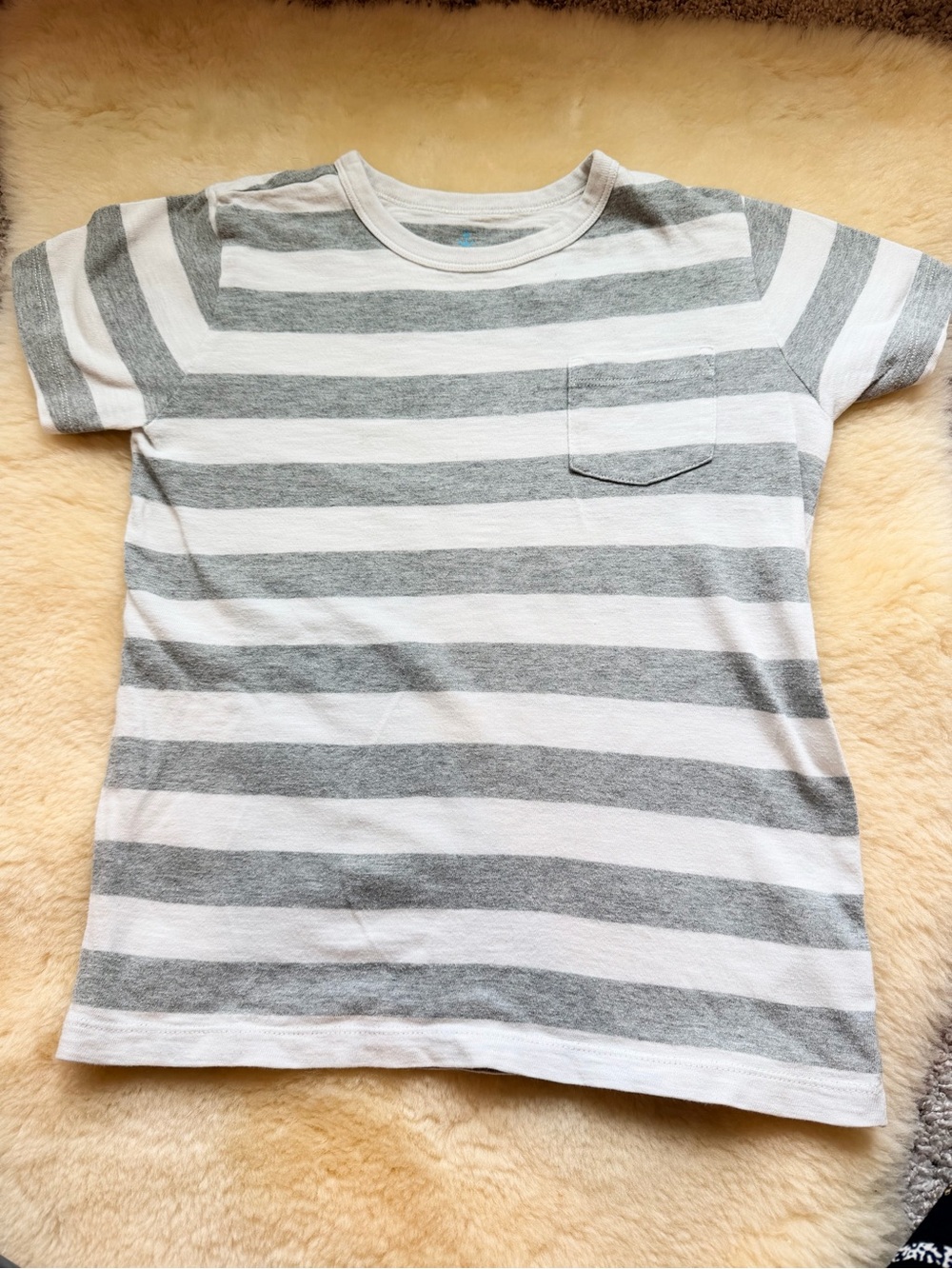 3 Crewcuts Boys' White Sailboat, Grey Stripes, Blue Stripes Size 6-7 - Picture 4 of 9